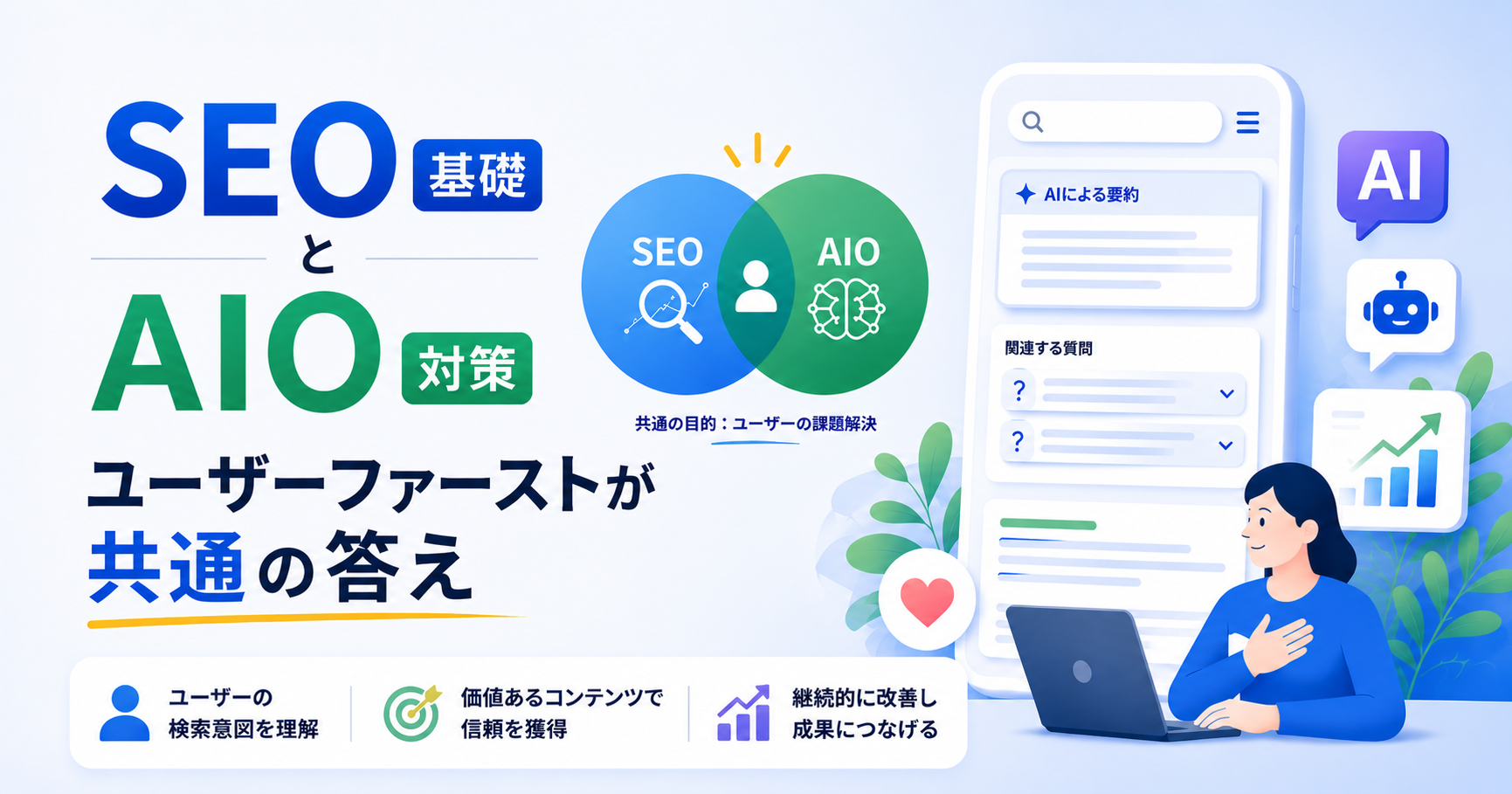 SEO基礎とAIO対策:ユーザーファーストが共通の答え